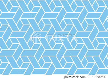 The geometric pattern with lines. Seamless vector background. White and blue texture. Graphic modern pattern. Simple lattice graphic design 110628751