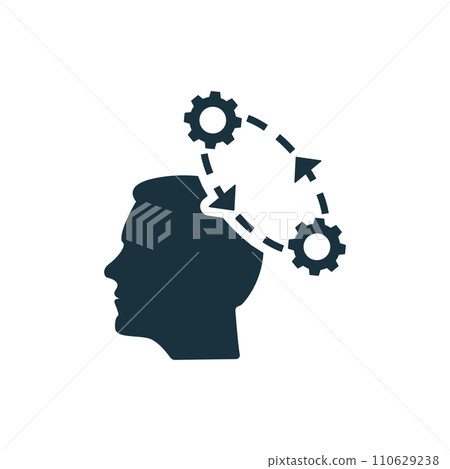 Paradigm icon. Simple creative element. Filled monochrome Paradigm icon for templates, infographics and banners Paradigm icon. Simple creative element. Filled monochrome Paradigm icon for templates, infographics and banners 110629238