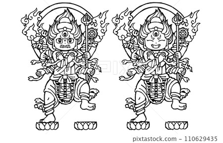 Set, Gundari Myoo, Monochrome 110629435