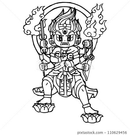 金剛夜叉 Myoo,單色 金剛夜叉 Myoo,單色 110629456