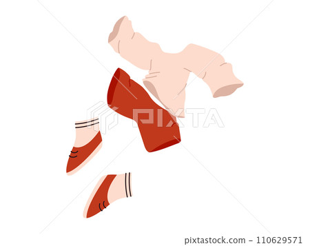 Clothes vector illustration. The clothes metaphor serves as dynamic canvas for self-discovery, personal evolution, and expression individuality Casual clothes provide comfortable and laid-back style 110629571