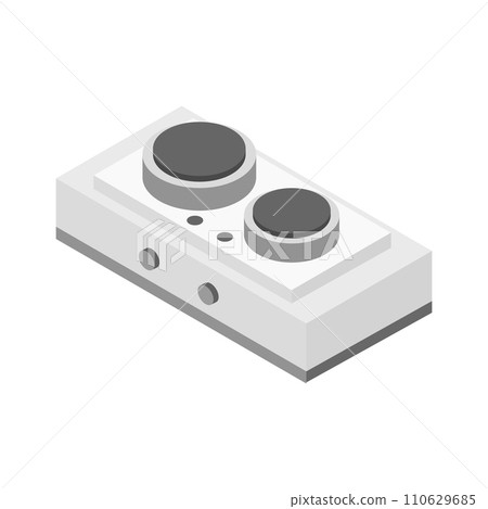 Isometric electric kitchen 110629685