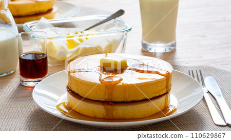 Hotcakes, pancakes, homemade snacks Hotcakes, pancakes, homemade snacks 110629867
