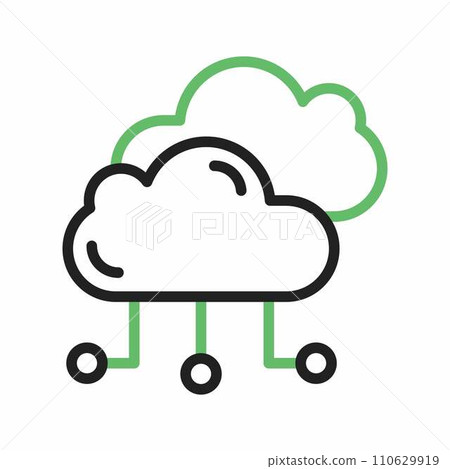 Cloud Network icon vector image. Cloud Network icon vector image. 110629919