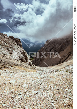 landscape with mountains, clouds and rocks landscape with mountains, clouds and rocks 110630018