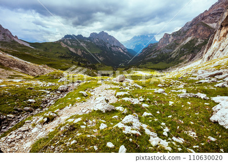 landscape with mountains, clouds and rocks 110630020