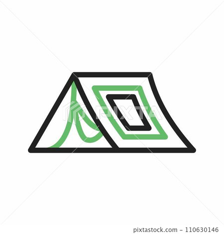Camping icon vector image. 110630146