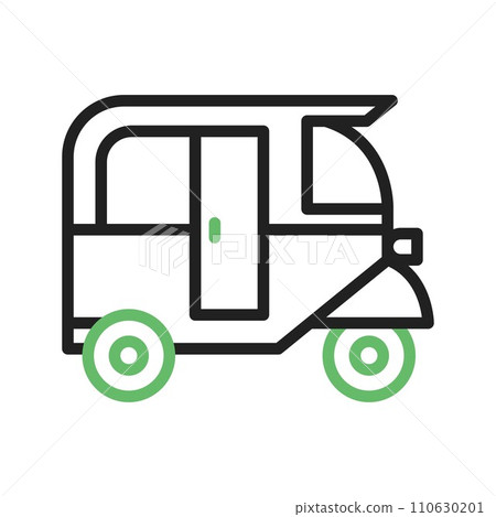 Auto Rickshaw icon vector image. 110630201