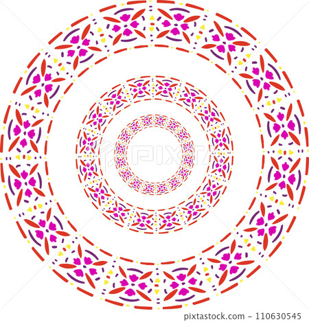 Abstract sign for tattoos. The illustration is very colorful, so that different sensations appear 110630545