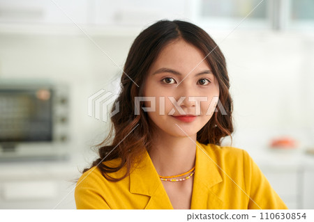 Portrait of young Vietnamese woman in yellow blazer Portrait of young Vietnamese woman in yellow blazer 110630854