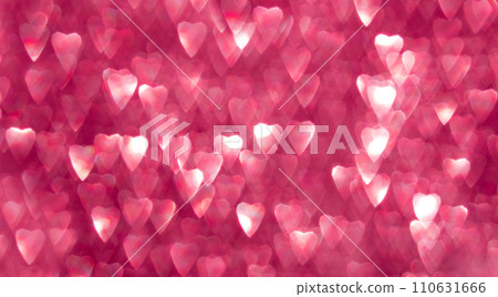 Pink hearts, sparkling bokeh, abstract defocused background for Valentine's Day Pink hearts, sparkling bokeh, abstract defocused background for Valentine's Day 110631666