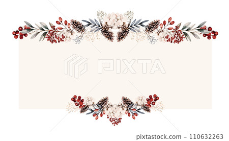 時尚植物和小花的框架。方塊 時尚植物和小花的框架。方塊 110632263