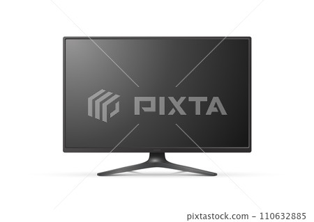 Vector 3d Realistic Modern TV Screen. Minimalistic Stylish Lcd Panel, Led TV Frame. Large Computer Monitor Display Design for Mockup. Blank Television Template. Catalog, Web Site Concept. Front View Vector 3d Realistic Modern TV Screen. Minimalistic Stylish Lcd Panel, Led TV Frame. Large Computer Monitor Display Design for Mockup. Blank Television Template. Catalog, Web Site Concept. Front View 110632885