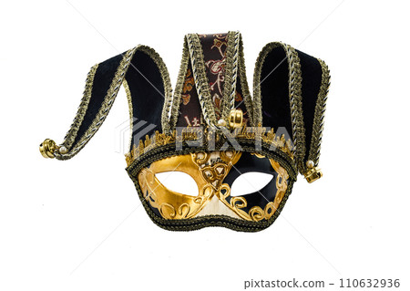 Mardi gras mask isolated on white background 110632936