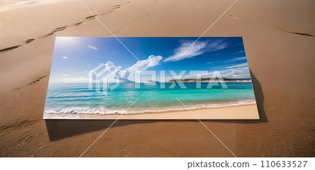 照片中翠綠的海 110633527