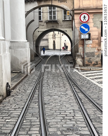 Gauntlet section in Prague, Czech Republic Gauntlet section in Prague, Czech Republic 110633657