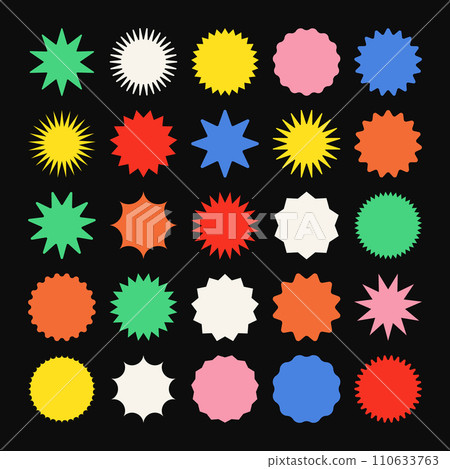 Brutalist geometric shapes, colorful symbols. Simple primitive elements and forms. Bauhaus retro design, trendy contemporary minimalist style. Vector illustration Brutalist geometric shapes, colorful symbols. Simple primitive elements and forms. Bauhaus retro design, trendy contemporary minimalist style. Vector illustration 110633763