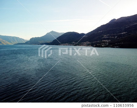A beautiful view across the water with coastal landscape scenery changing along A beautiful view across the water with coastal landscape scenery changing along 110633956