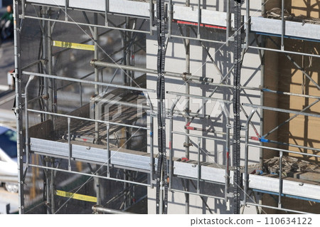 Image of external scaffolding (framework scaffolding) Image of external scaffolding (framework scaffolding) 110634122