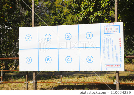 選舉海報公告板 110634229