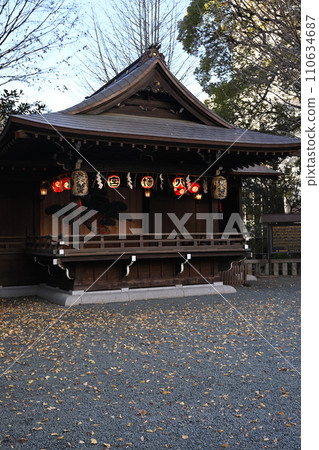Shrines and temples: Kagura hall of Konno Hachimangu Shrine, Shibuya-ku, Tokyo 110634687