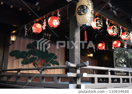 Shrines and temples: Kagura hall of Konno Hachimangu Shrine, Shibuya-ku, Tokyo Shrines and temples: Kagura hall of Konno Hachimangu Shrine, Shibuya-ku, Tokyo 110634688