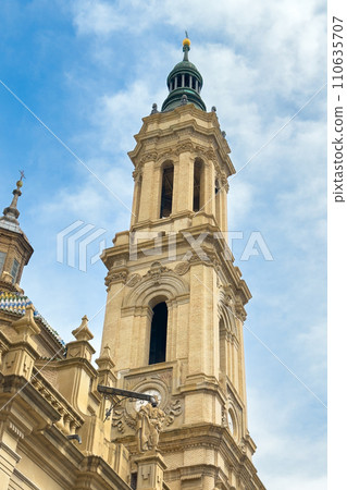 Basilica and cathedral of El Pilar, Zaragoza, Spain. Basilica and cathedral of El Pilar, Zaragoza, Spain. 110635707