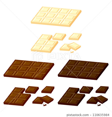 Chocolate bar 3 types set 1 110635984