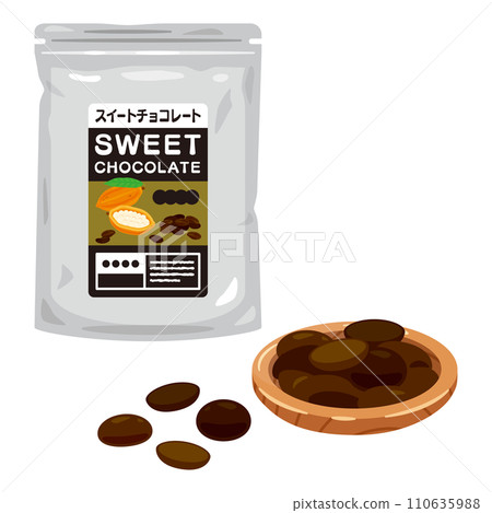 bag of sweet chocolate bag of sweet chocolate 110635988