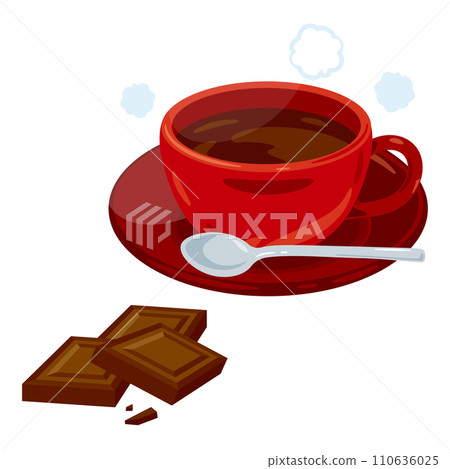 熱巧克力和巧克力棒 110636025
