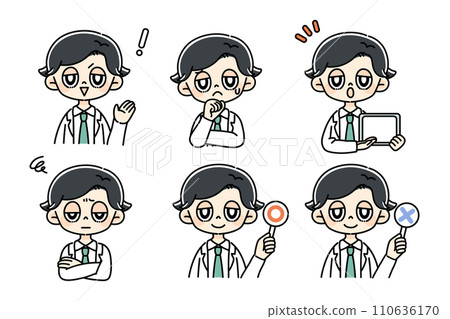 Male doctor set 110636170