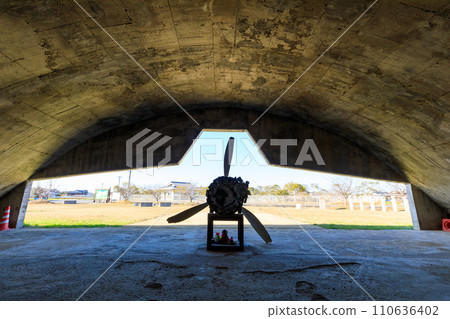 大分縣美國市冬季Joi 1號掩體和零式戰鬥機發動機 大分縣美國市冬季Joi 1號掩體和零式戰鬥機發動機 110636402