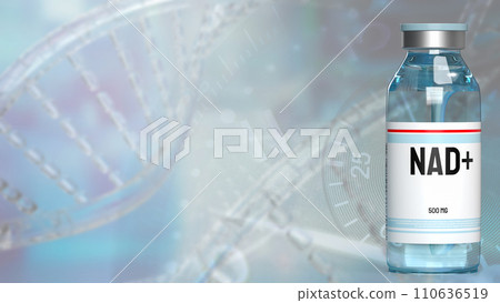 The Nicotinamide adenine dinucleotide (NAD+) for medical or sci concept 3d rendering. The Nicotinamide adenine dinucleotide (NAD+) for medical or sci concept 3d rendering. 110636519