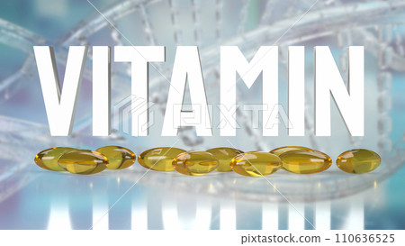 The oil pill for vitamin or healthy concept 3d rendering. The oil pill for vitamin or healthy concept 3d rendering. 110636525