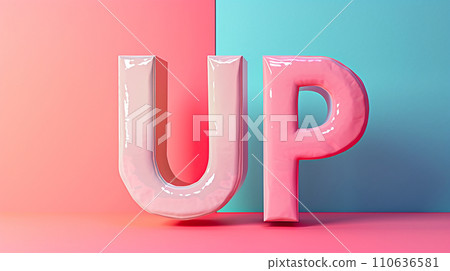 AI art rise, UP, improve illustration Image of aspiration AI art rise, UP, improve illustration Image of aspiration 110636581