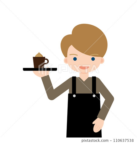 Foreign man carrying coffee 110637538