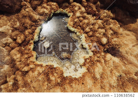 伊朗霍爾木茲島的乾鹽石 伊朗霍爾木茲島的乾鹽石 110638562