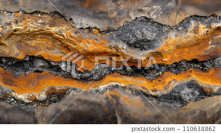 Artwork of the Earth: The beauty of the vivid strata 110638862