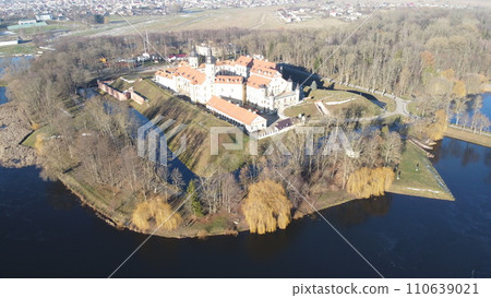Aerial view of Nesvizh Palace Aerial view of Nesvizh Palace 110639021