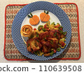Healthy Lunch With Basa fillet fish fried with Capsicum and little oil. Eating healthy Lunch , Top View 110639508