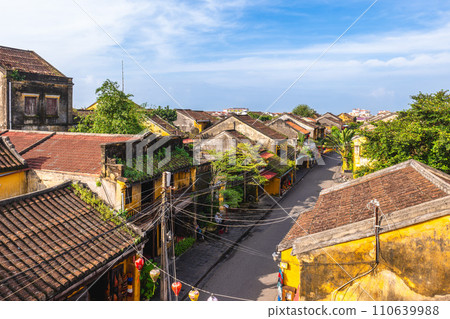 view over hoi an ancient town, an unesco world heritage site in vietnam 110639988