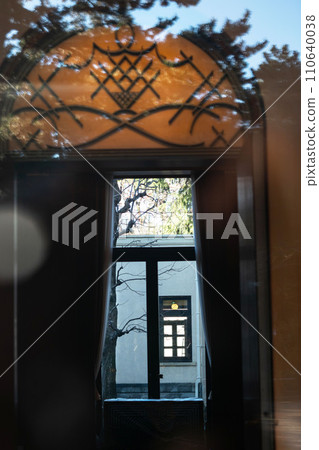 art deco window scenery 110640038