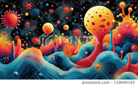 abstract background of cells 110640193