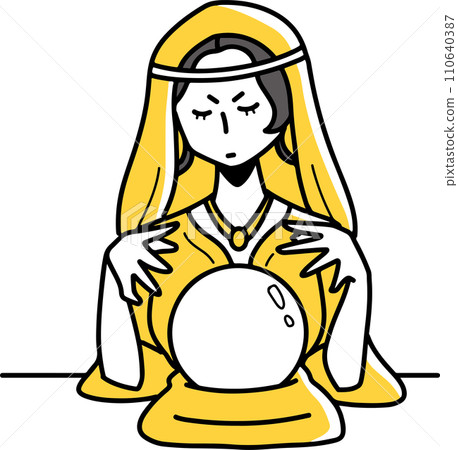 女算命師做水晶算命 女算命師做水晶算命 110640387