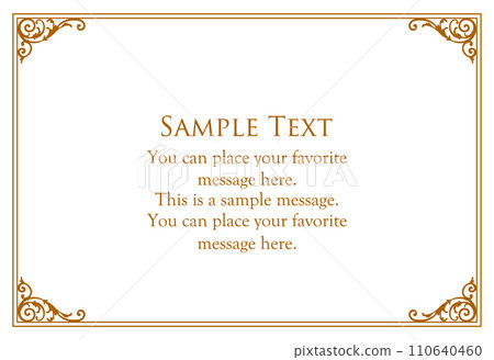 Chocolate-colored antique frame design inspired by Valentine's Day Chocolate-colored antique frame design inspired by Valentine's Day 110640460