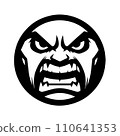 Angry Face Vector Design 110641353