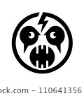 Angry Face Vector Design 110641356