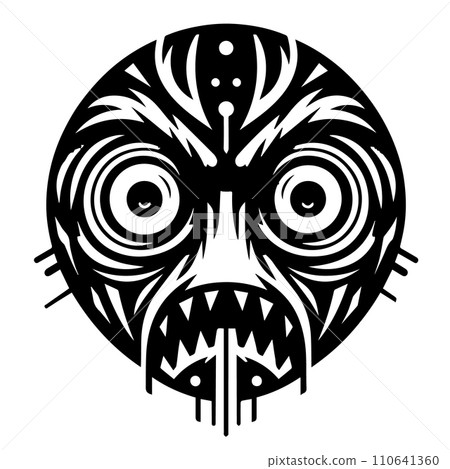 Angry Face Vector Design 110641360