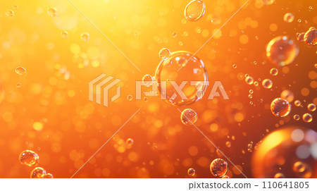 肥皂泡漂浮在水面上 110641805