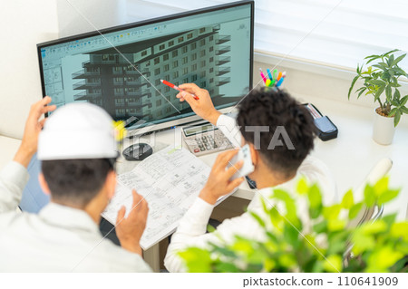 3D CAD 3D 3DCG Architectural design Project management Exterior 2 people Smartphone 3D CAD 3D 3DCG Architectural design Project management Exterior 2 people Smartphone 110641909